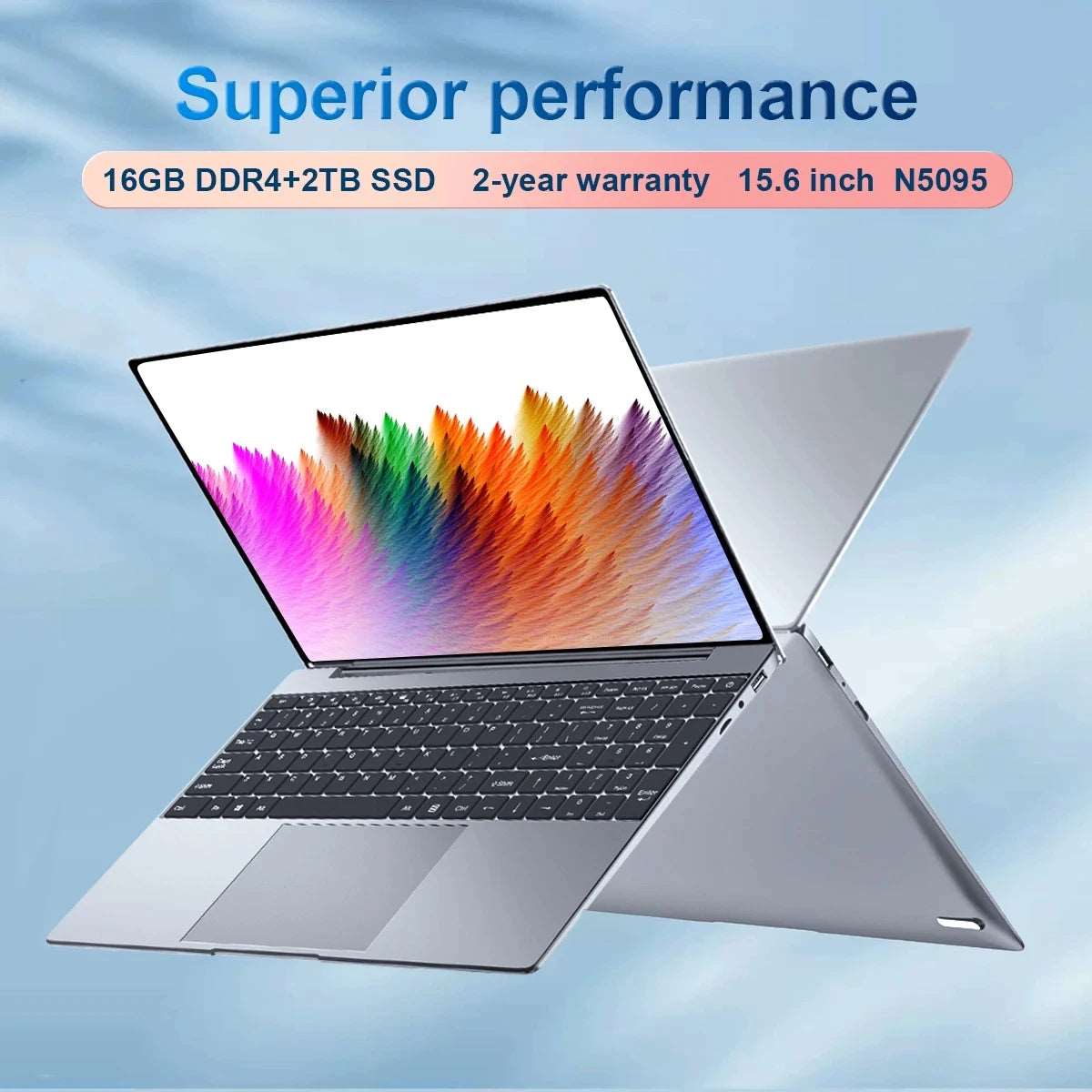 15.6 Inch 1920*1080 HD Screen Thin Netbook Intel Celeron N5095 16GB RAM 1024GB SSD Windows 11 Pro - Worldwide Exotic Styles