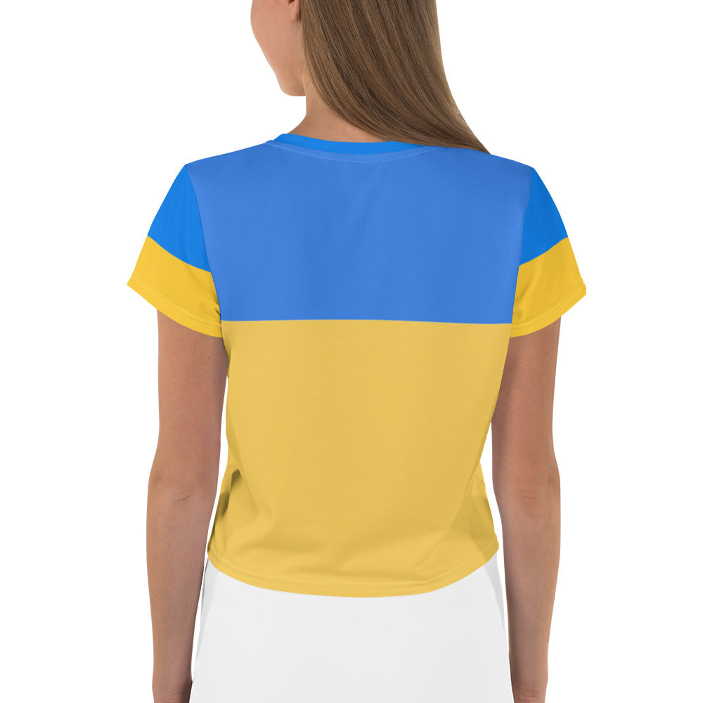 Ukraine Print Crop Tee - Worldwide Exotic Styles