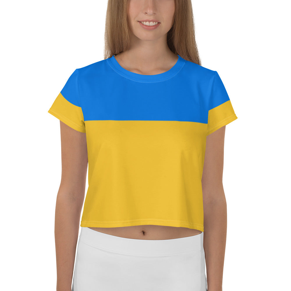 Ukraine Print Crop Tee - Worldwide Exotic Styles